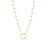 14k yellow gold paperclip Sardinia Chain II w/ Gold Clasp Marlo Laz Tiny Gods