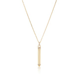 18k yellow gold locket key necklace with diamonds by Sorellina