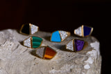 14KY gold Onyx lapis tigers eye turquoise  Esteve Ring by Rainbow K jewelry Tiny Gods